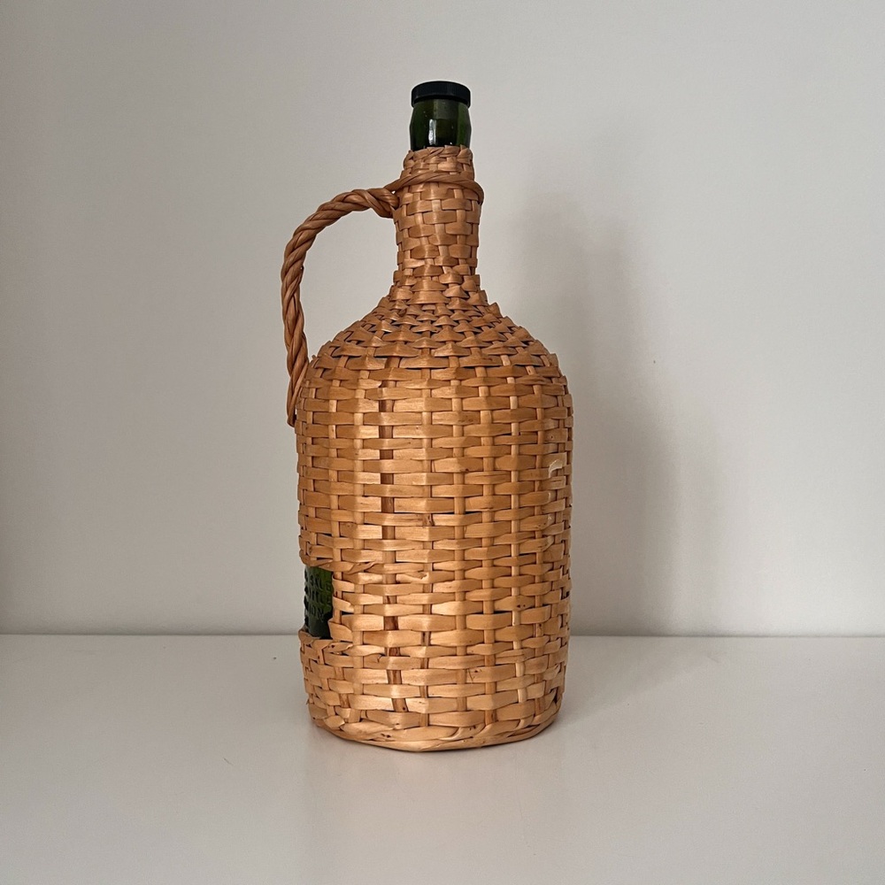 Woven Basket Glass Jug